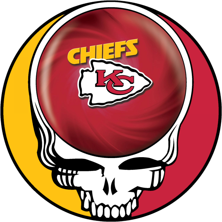 Kansas City Chiefs skull logo iron on transfers